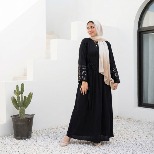 Crinkle Linen Dress