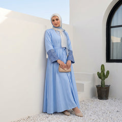 Crinkle Linen Dress