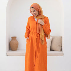 Linen Belted Dress
