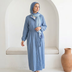 Linen Belted Dress