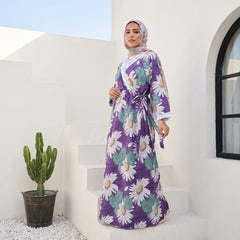 Floral Cotton Vibran Dress