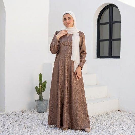 Satin Wrap Dress