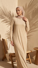 Soft Stretchy Cotton Rib Underdress – 2 Sizes