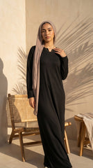 Soft Stretchy Cotton Rib Underdress – 2 Sizes