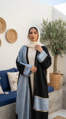 Two-Tone Linen Cardigan with Textured Details – Minimal Chic Layer