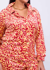 Botanical Velvet Pajama Set | Fulana Winter Collection