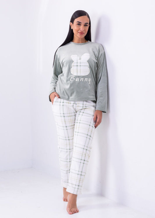 Bunny Velvet Pajama Set | Fulana Cozy Collection
