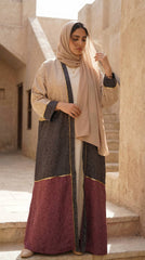 Multi-Tone Printed Linen Cardigan – Chic Modest Statement