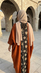 Printed Linen Cardigan – Modest Elegant Layering Piece