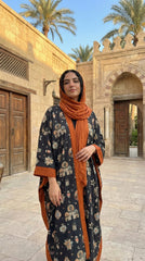 Printed Linen Cardigan – Modest Elegant Layering Piece