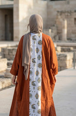 Printed Linen Cardigan – Modest Elegant Layering Piece