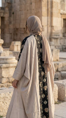 Printed Linen Cardigan – Modest Elegant Layering Piece