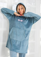 Cozy Velvet Hoodie Set – Two-Piece Winter Homewear | Fulana