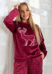 Velvet Pajama Set – Two-Piece Winter Homewear | Fulana