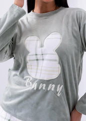 Bunny Velvet Pajama Set | Fulana Cozy Collection