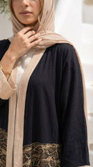 Colorblock Modest Cardigan .