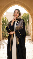 Textured Linen Cardigan with Snake Print – Statement Piece