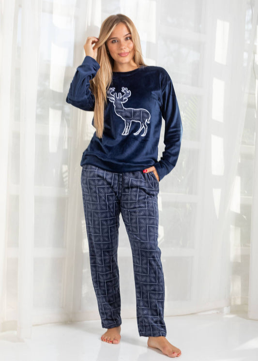 Velvet Pajama Set – Two-Piece Winter Homewear | Fulana