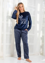 Velvet Pajama Set – Two-Piece Winter Homewear | Fulana