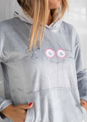 Cozy Velvet Hoodie Set – Two-Piece Winter Homewear | Fulana