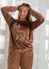 Velvet Pajama Set – Two-Piece Winter Homewear | Fulana