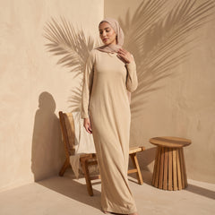 Soft Stretchy Cotton Rib Underdress – 2 Sizes