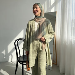 Textured Linen Suit