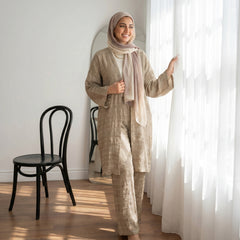 Textured Linen Suit