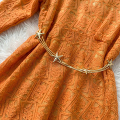 Lace Dress with Satin Lining