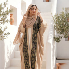 Zigzag Linen Cardigan