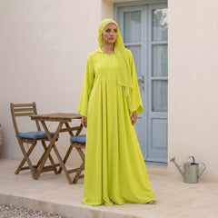 Cotton Vibran Hooded Dress